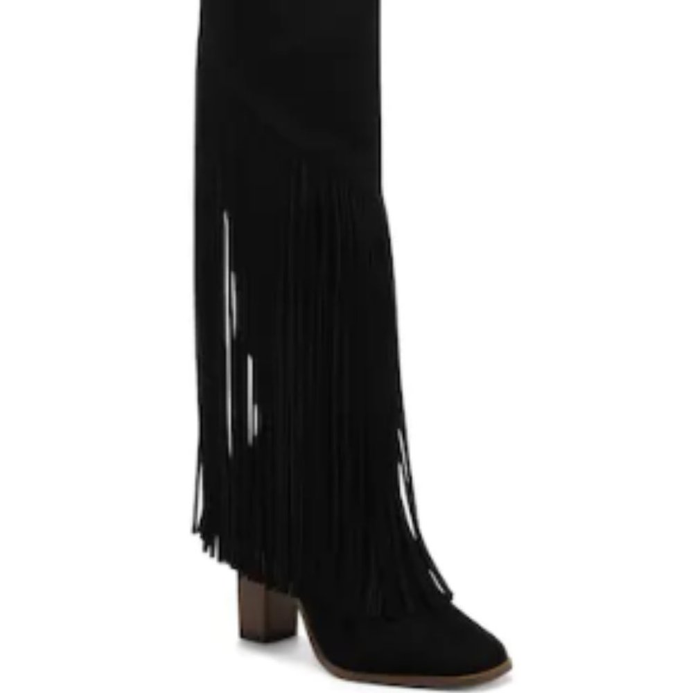 Ladies Fashion Fringed Boots